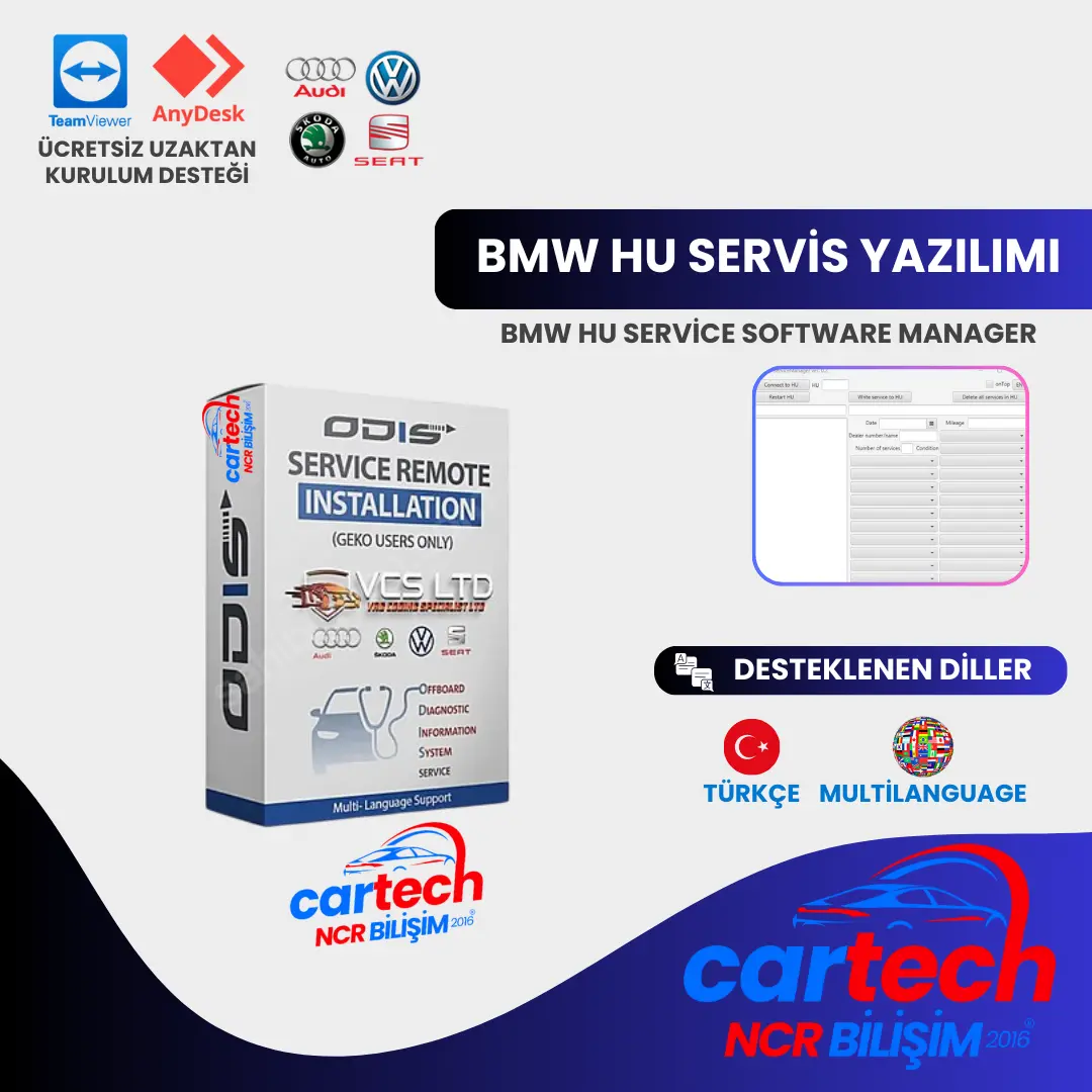 BMW HU SERVICE YAZILIMI BMW HU Service Yazılımı ( BMW HU Service Manager ) - Görsel 1